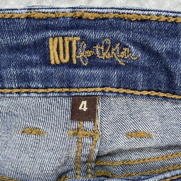 Kut from the Kloth Jeans Womens Sz 4 Blue Mia Toothpick Low Rise Skinny 27x30 - Picture 10 of 11
